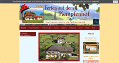 Desktop Screenshot of pension-kempfenhof.de